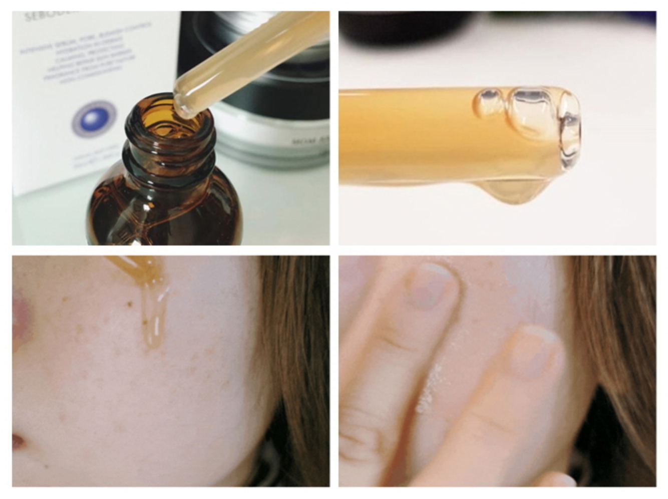 Applying serum